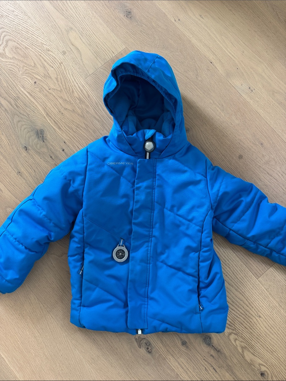Obermeyer Kids Blue Ski Snow Winter Jacket Size 6 Compass Hooded Coat